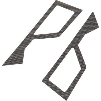 2 Pièces Panneau Arrière UTV en Fibre de Carbone Couvercle Décoratif Protecteur Élégant Remplacement pour Polaris RZR PRO XP 2021 et Plus gray