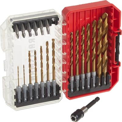 Boor Set - Metaal Boren - Klusprojecten Uitvoeren - Titanium Gecoat - 21 Delig - Zilverkleurig