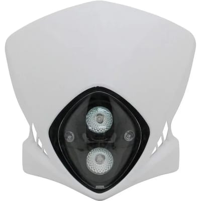 koplamp plaat replay duke voor motorfiets 50 tot wit 2x20w halogeen nieuw