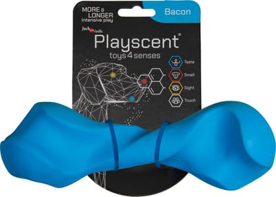 Jack And Vanilla - Speelgoed - Playscent Gedraaid Been - Bacon - Blauw - 22cm 49/4212 - 175561
