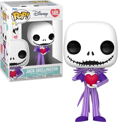 The Nightmare Before Christmas Jack Skellington (Valentine) vinylfiguur 1405 Unisex Funko Pop! - meerkleurig - Standard