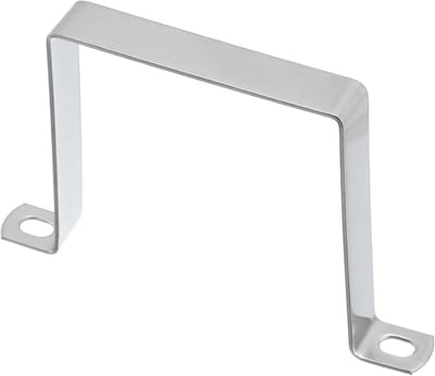 U-vormige houder - Verbindingsklem - Buizen Bevestigen - 304 Roestvrij Staal - 100x100 mm - Zilver