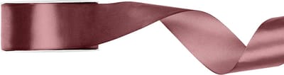 Satijn lint 25mm breed donker dusty roze, rol 25 meter - hobbylint - sierlint - cadeaulint - satin ribbon