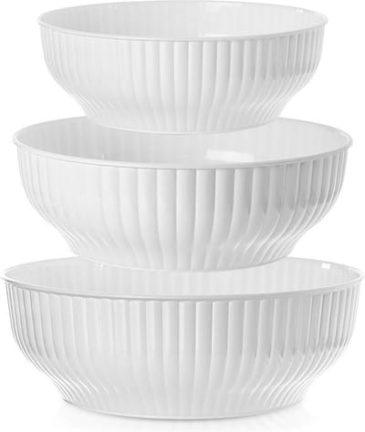 Orion - Keukenkommen Set - 2,5/4/5L - Wit - Kunststof