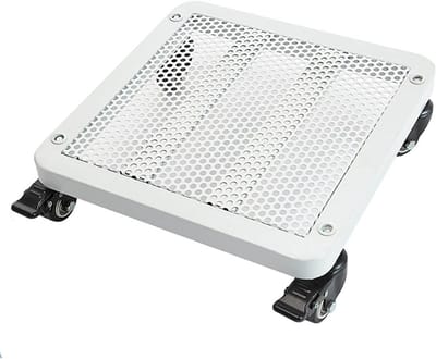 Plantenkar met wielen - Bloempot verrijder - Planten verplaatsen - Zware lasten draagt - 50x60x9 cm - Wit