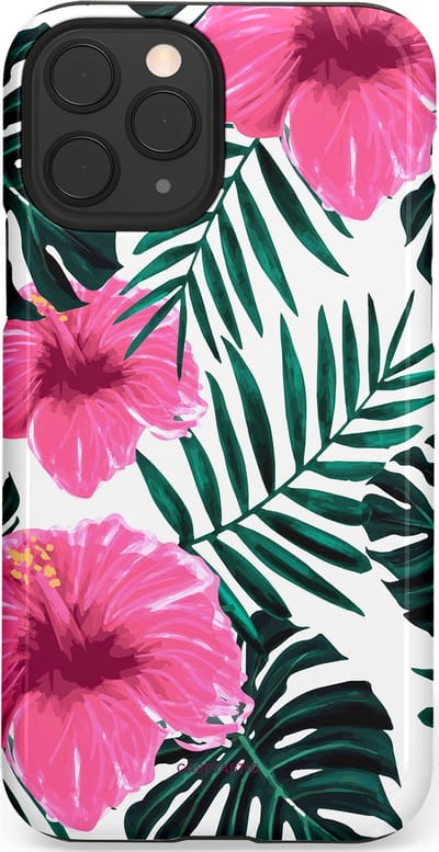 Casetastic Hoesje Geschikt voor Apple iPhone 11 Pro - Stijlvolle Beschermende Duo-layer Case - Tropenavond