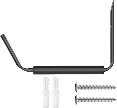 Kajak Opbergrek - Wandhouder Outdoor - Ruimte Besparen - Robuust Staal - Tot 100 lbs - Zwart