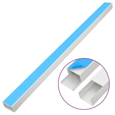 vidaXL - Kabelgoot - zelfklevend - 50x25 - mm - 10 - m - PVC