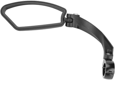 Dailygoods- Achteruitkijkspiegel 180° Verstelbaar - Fietsstuur Bevestiging - Schokbestendig - Kunststof - Lichtreflector - Veiligheid Accessoire - Fiets Spiegel