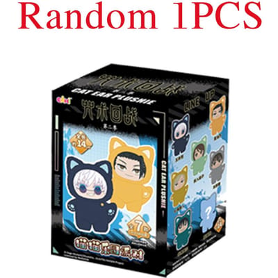 Nouvelle Boîte Aveugle Jujutsu Kaisen Modèle de Personnage Anime Série Chat en Peluche Satoru Suguru Shoko Toji Cadeau Décoratif pour Enfants