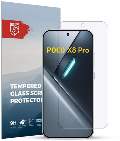 Rosso Screen Protector Geschikt voor Xiaomi Poco X8 Pro | 9H Tempered Glass | Glasplaatje | Beschermlaag | Beschermglas | 9H Hardheid