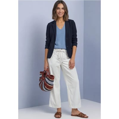 Eenvoudige blazer met structuur