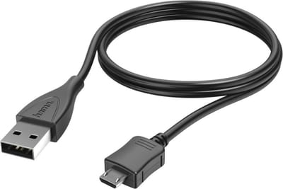 Hama Oplaad-/sync-kabel, micro-USB, 1 m, zwart