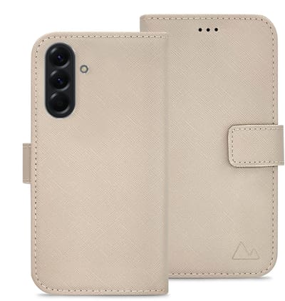 My Style Telefoonhoesje geschikt voor Samsung Galaxy A36 Hoesje | My Style Flex Wallet Bookcase Portemonnee | Pasjeshouder voor 3 Pasjes | Telefoonhoesje voor Pinpas / OV Kaart / Rijbewijs - Warm Taupe | Taupe