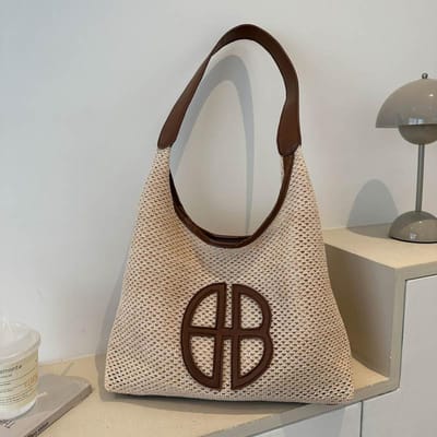 Eenvoudige en Modieuze Schoudertas voor Dames In Lente Nieuwe Mode Grote Capaciteit Draagtas Retro Casual Pendeltas gray