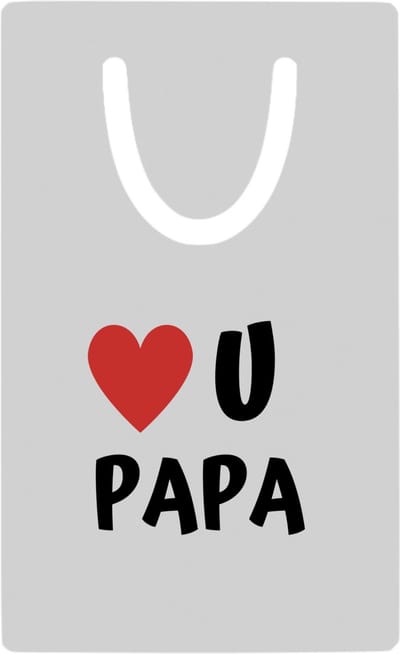 Hacebo® - love u papa metalen boekenlegger - Vader - de liefste papa - vader cadeautjes - vaderdag - verjaardag - geschenk - kado Bladwijzer boekenleggers - 7.6 cm x 5cm