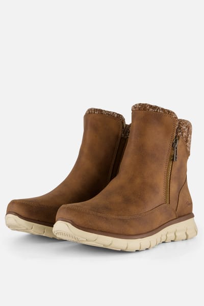Skechers Skechers Synergy Zip Enkellaarsjes bruin