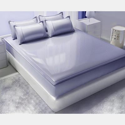 Koelmat voor Bed - Zomer Slaapmat - Koel Slapen - IJs Zijde Materiaal - 200x200 cm - Paars