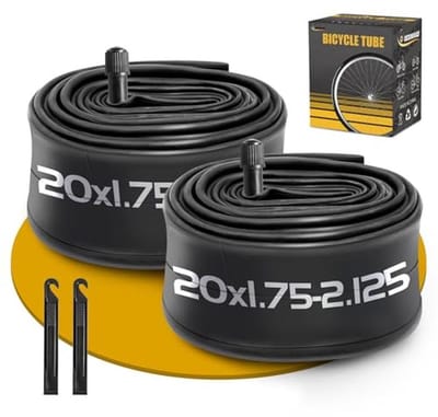 Dailygoods- Fiets Binnenband 20 Inch - 2-Pack - Schrader-ventiel - Fietsbandslang - Geschikt voor Kinderfiets/BMX - Veilig en Betrouwbaar - Fietsslang
