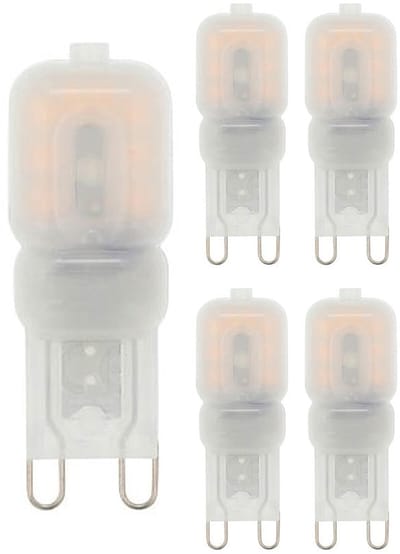 VITO LED Capsule Steeklamp G9 - 3W (vervangt 30W) - 290lm - 2700K - 220-240V - Dimbaar - Ø16mm - Energiezuinig - 5 stuks