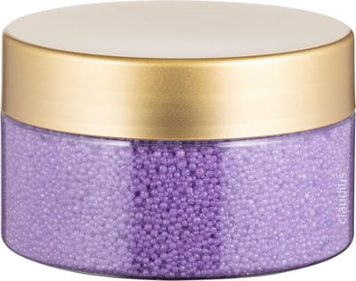 Badkaviaar Lavendel - 200 gram - Transparante pot met Luxe gouden deksel - bad parels voor in bad