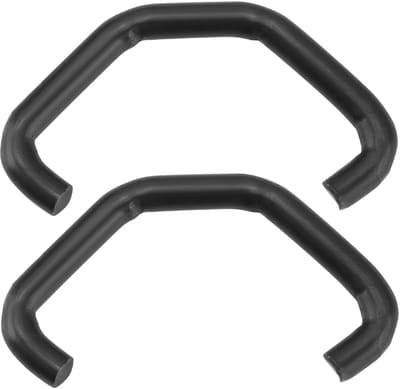 Dailygoods- Wisserspiraal 38mm - 2 Stuks - Zwart - Veerhaak - Staal