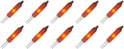OE Lightning Reserve Kerstlampjes - 10 stuks - Zonder Fitting - 2.5V/0.425W - Rood Licht