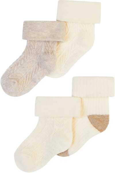 Noppies Sokken Girls Socks 4-pack C Baby Maat 0-3M