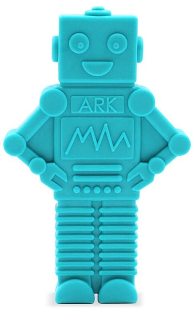 ARK Therapeutic robot bijtspeeltje MEGA RoboChew kauwspeelgoed teal.
