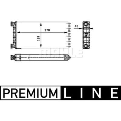 Warmtewisselaar, interieur verwarming MAHLE AH 130 000P