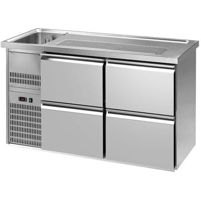 GGM Gastro Biertheke Premium PLUS - 1550x700mm - 4 Schubladen