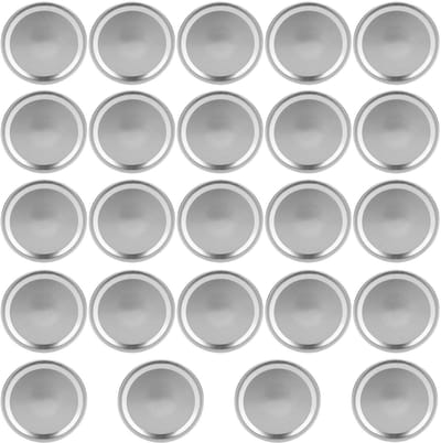 Dailygoods- Deksel 24 Stuks - Deksel 70mm - Deksel voor Weckpot - Roestvrij Stalen Deksel - Deksel voor Voedselopslag - Duurzaam en Makkelijk Schoon te Maken - Potdeksel