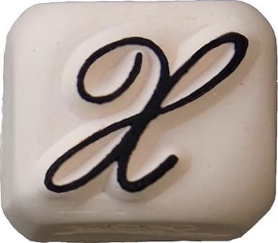 LaDot Tattoo Stempel Steen - S125X - Small - Letter X - Nep Tattoo - Black Tattoo - Kinderen en Volwassenen