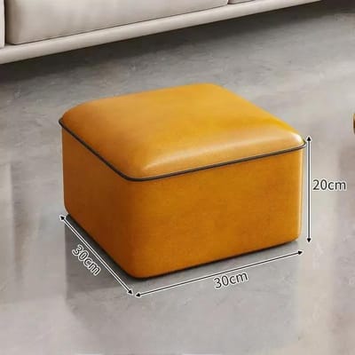 Kruk Thuis Licht Luxe Lage Krukken Deurgang Schoenen Wisselkrukken Vierkante Kruk Woonkamer Sofa Zijbank Lederen Poefs Poef