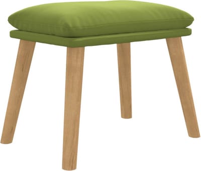 vidaXL - Voetenbank - 45x29,5x35 - cm - fluweel - lichtgroen