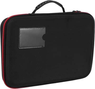 Batterij Organizer Opbergdoos - Batterijhouder Case - Batterijen Opbergen - Waterdicht Vlamvertragend - 35 x 25 x 6.5 cm - Zwart