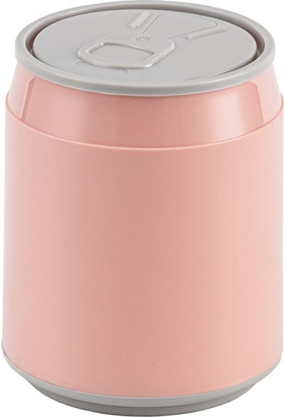 Prullenbak - Mini prullenbakje - Kantoor Prullenbakken - Klein Afvalbakje Aanrecht - Afvalemmers - Kunststof - roze - 13.5*13.5*16cm - tafelvuilnisemmer met deksel - zonder Afvalzak