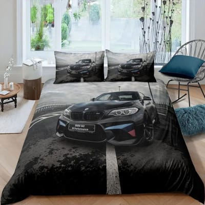 Sportwagen Luxe Beddengoed Set Dons Dekbed Slaapkamer Bed Overtrek Enkel en Dubbel King Size Dekbedovertrek Huis Textiel 2/3 stuks AU Single(140x210cm)