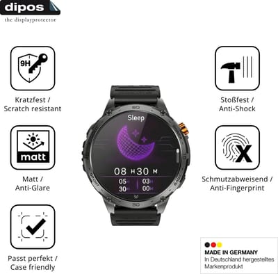 dipos – 2x Matte Pantserfolie geschikt voor Kuisoe Zeus 2.0 | 9H Screenprotector