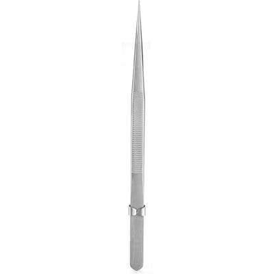 Roestvrijstalen pincet voor DIY sieraden, diamant- en edelsteen maken (met slot) white