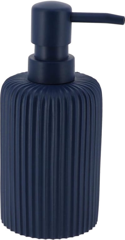 Tendance Zeeppompje 101 series - blauw - geribbeld - PS - D7 x H17 cm - 230 ml - badkamer