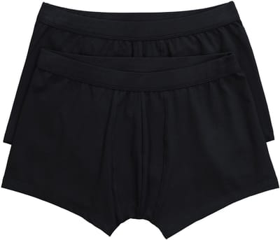 JP 1880 - Heren - Hip-pants in set van 2 GOTS-gecertificeerd biologisch katoen - Zwart - Maat XL