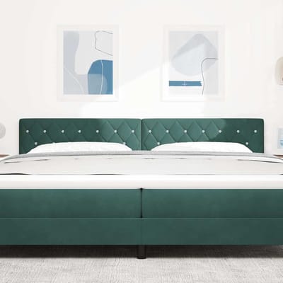 vidaXL - Hoofdbord - Donkergroen - 200 - cm - Fluweel
