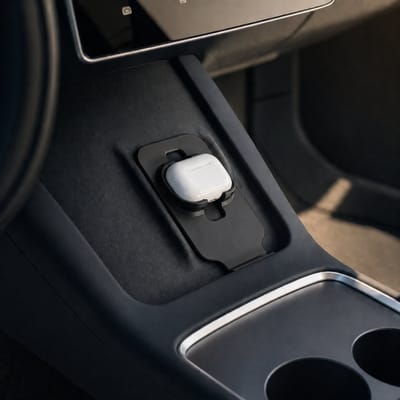 AirPods Pro Houder Geschikt voor Tesla Model 3 en Model Y – Center Console Organizer – Draadloze Oplader Accessoire – Anti-Slip Design – Zwart
