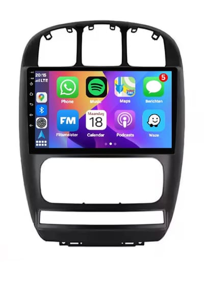 Autoradio 2/32GB met Carplay en Android auto | Geschikt voor Chrysler Voyager en Dodge Grand Caravan 4 2000-2012 | Radio scherm met Navigatie | 2000 2001 2002 2003 2004 2005 2006 2007 2008 2009 2010 2011 2012 | RS