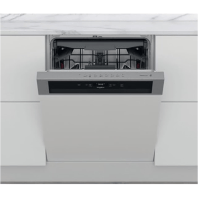 Whirlpool WBC3C34PFX - semi-geïntegreerde vaatwasser - roestvrij staal A+++
