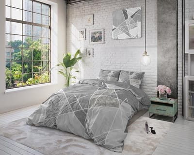 Dreamhouse Furtrix - Dekbedovertrekset - Tweepersoons - 200x200/220 + 2 kussenslopen 60x70 - Grijs