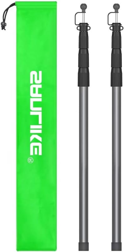 Tarp Tent Sticks van Fiberglas voor Kamperen en Backpacken - Set van 2 voor Beschutting en Regenbescherming