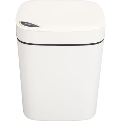 12L Automatische Prullenbak Waterdicht Contactloos Bewegingssensor Prullenbak Intelligente Vuilnisbak met white