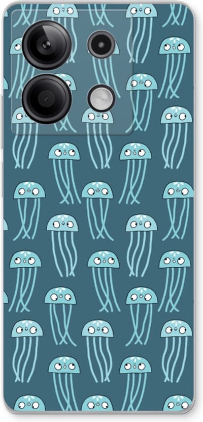 Case Company® - Hoesje geschikt voor Xiaomi Redmi Note 13 5G hoesje - Kwallie - Soft Cover Telefoonhoesje - Bescherming aan alle Kanten en Schermrand